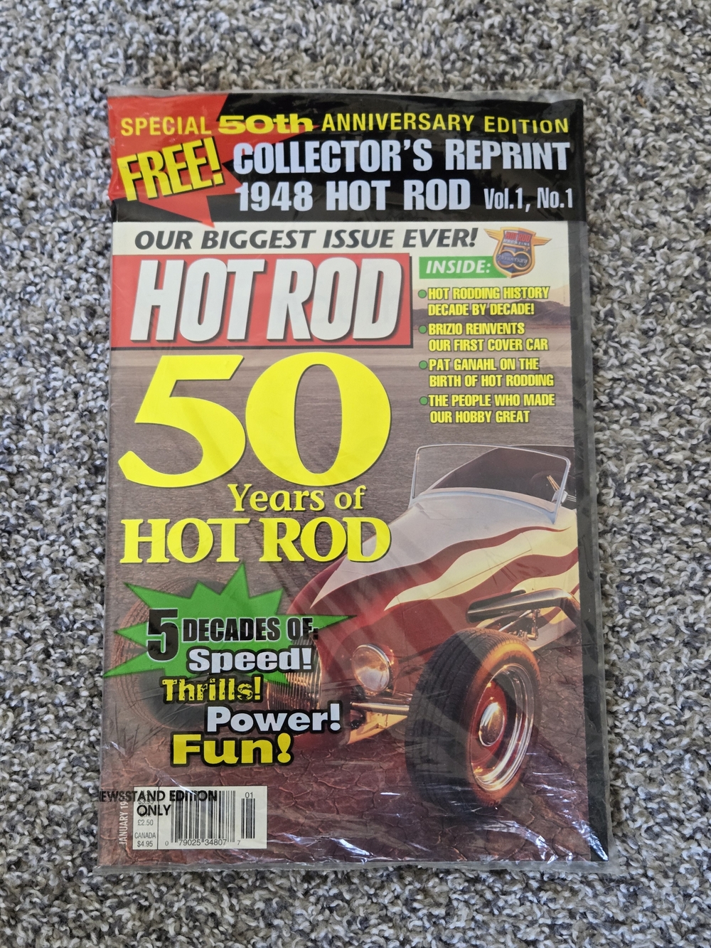 NEW Hot Rod January 1998 50th Anniversary Car Magazine